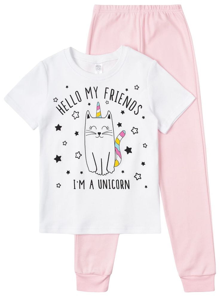 Garnamama dievčenské pyžamo s potlačou svietiacou v tme md122491_fm3 ružová 116